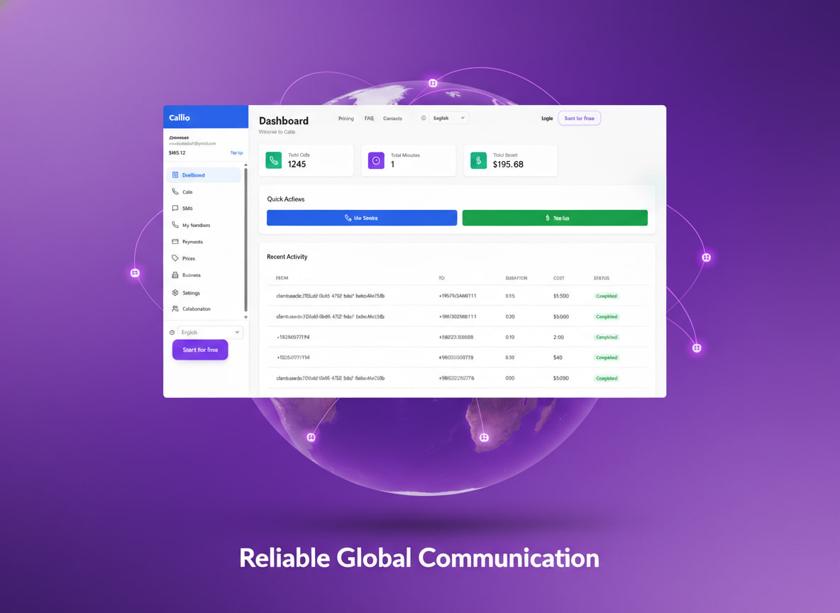 Callio — international calls and virtual numbers